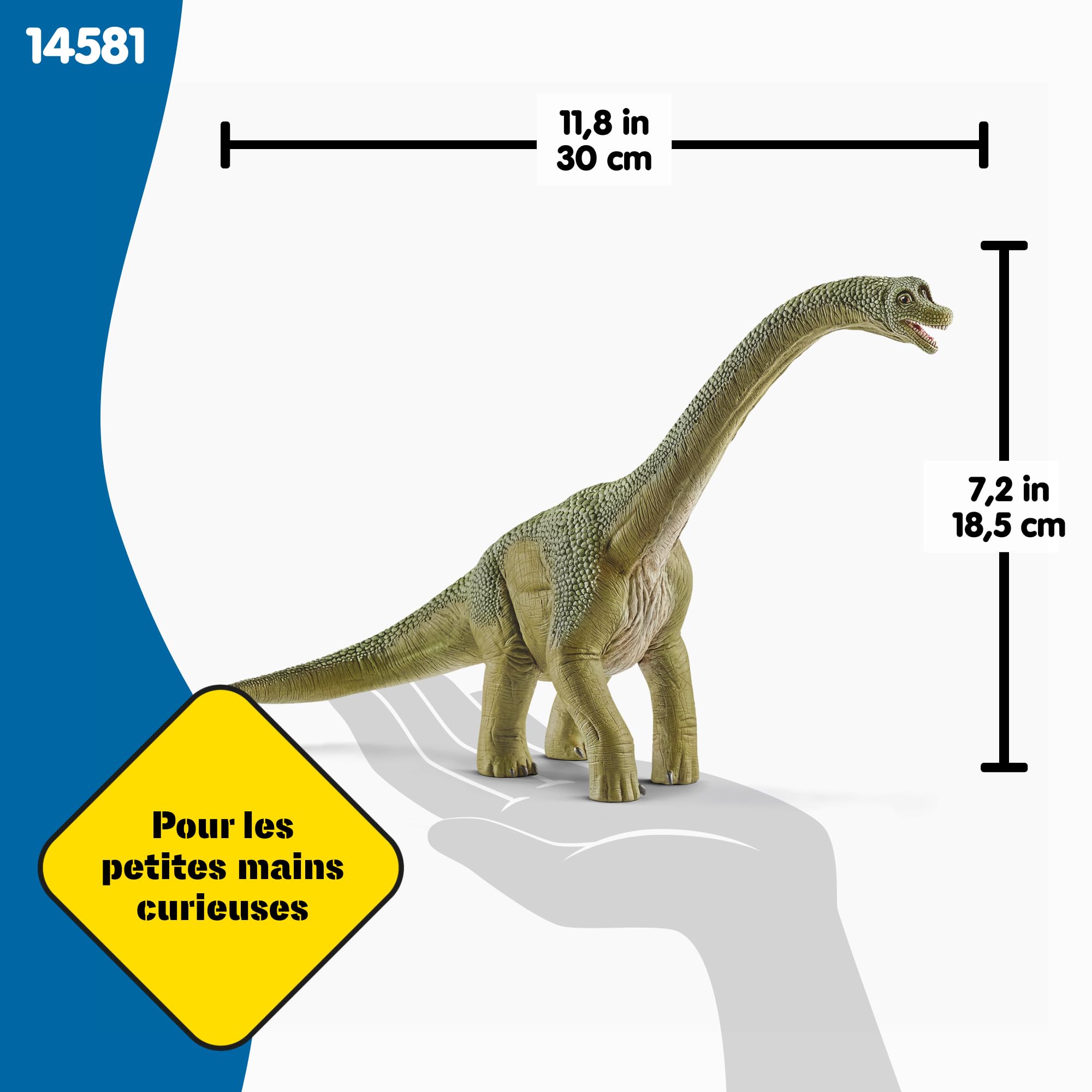 Schleich Dinosaurs Brachiosaure 14581 Jouet Dinosaure Fidèle aux Détails 30 x 12 x 19 cm