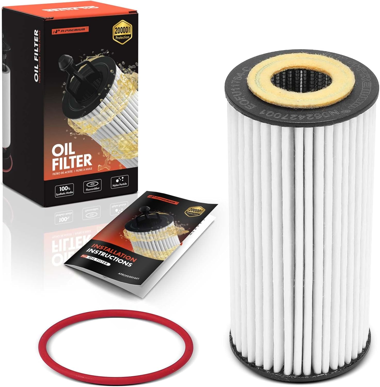 Amazon.com: A-Premium 20K Miles Upgrated Protection Oil Filter ...