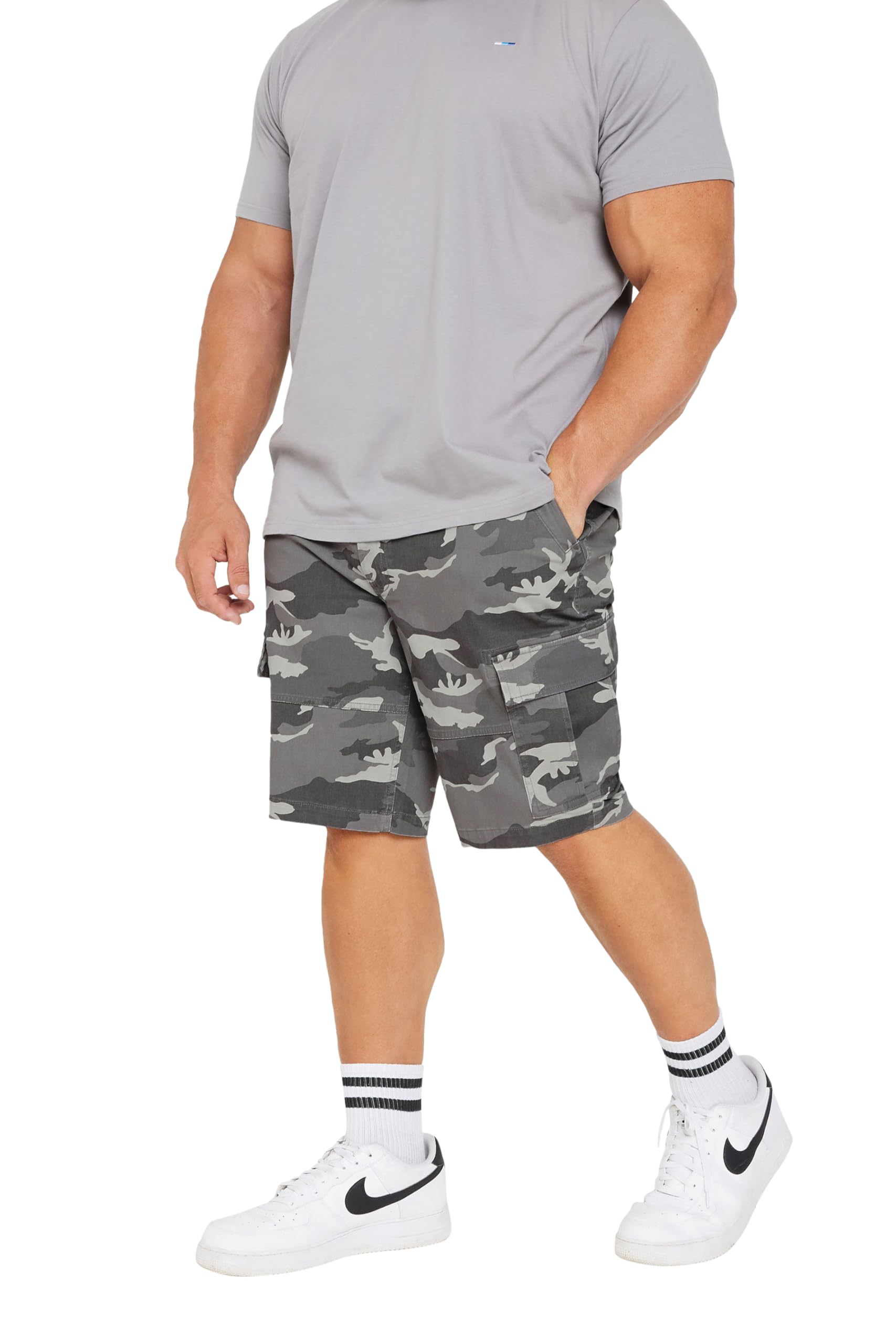 Badrhino Camo Cargo Shorts