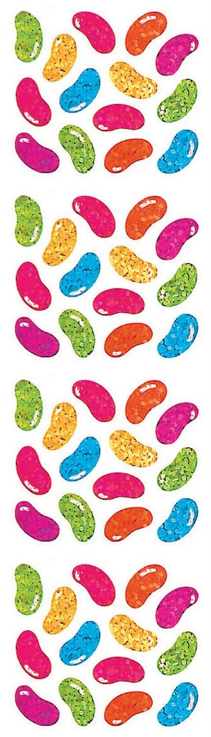 Jillson RobertsPrismatic Stickers, Micro Jelly Beans, 12-Sheet Count (S7520)