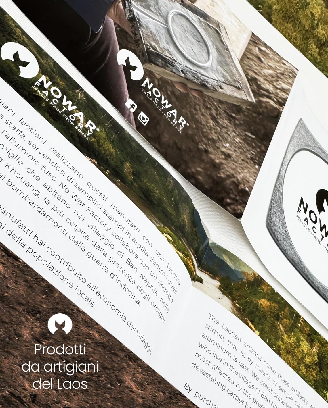 NOWAR FACTORY Collana con Pendente a Forma di Lancia, Catena in Cordino Cerato con Chiusura a Moschettone con Nodo Scorsoio Regolabile, Lunghezza 50 cm - Idea Regalo