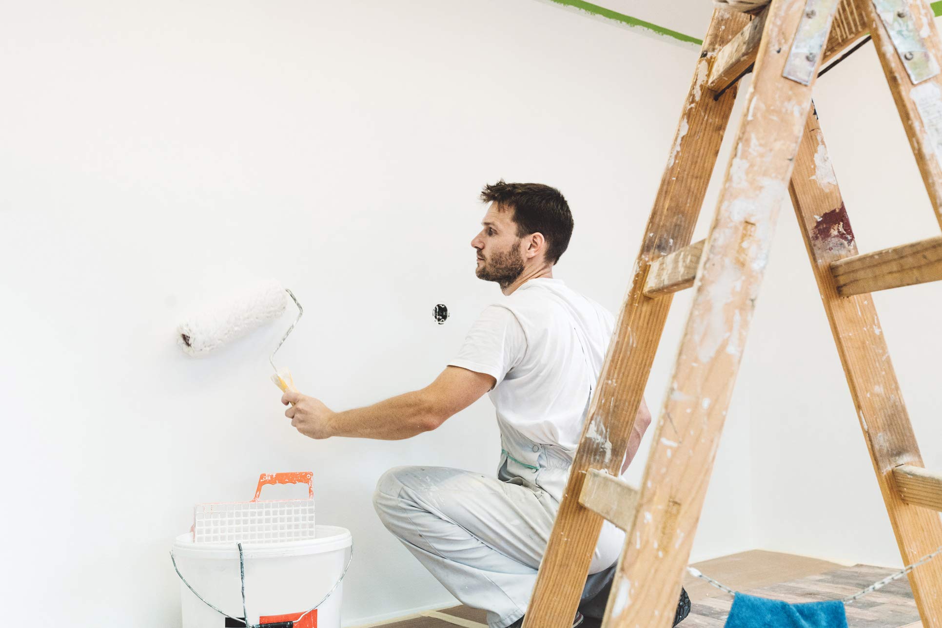 Tecno Prodist TECPINT SUPER by 11 Kg (BIANCO) Idropittura per Interni ed Esterni – Pittura ad acqua di ottima copertura e bianchezza – Idropittura Lavabile - Facile Applicazione