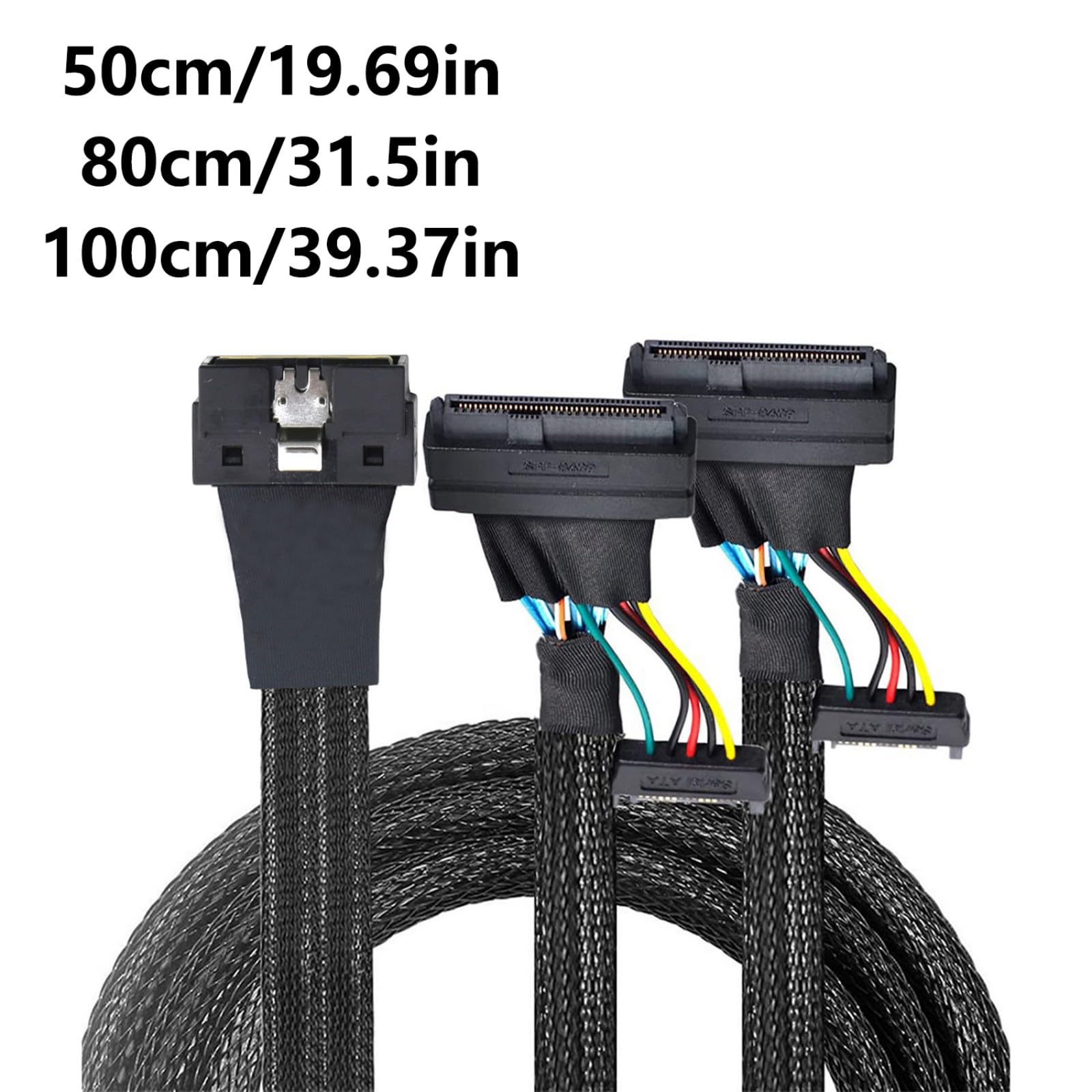 Cable flexible NVME PCIe HDDs SFF 8654 8I a 2 adaptadores SFF 8639 para adaptador de cable de transmisión de datos