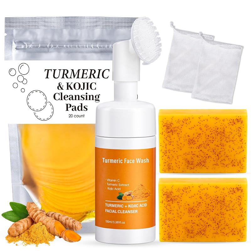 Sabonete facial Treeroot com cúrcuma e ácido kójico, pacote com 2 de 70 g