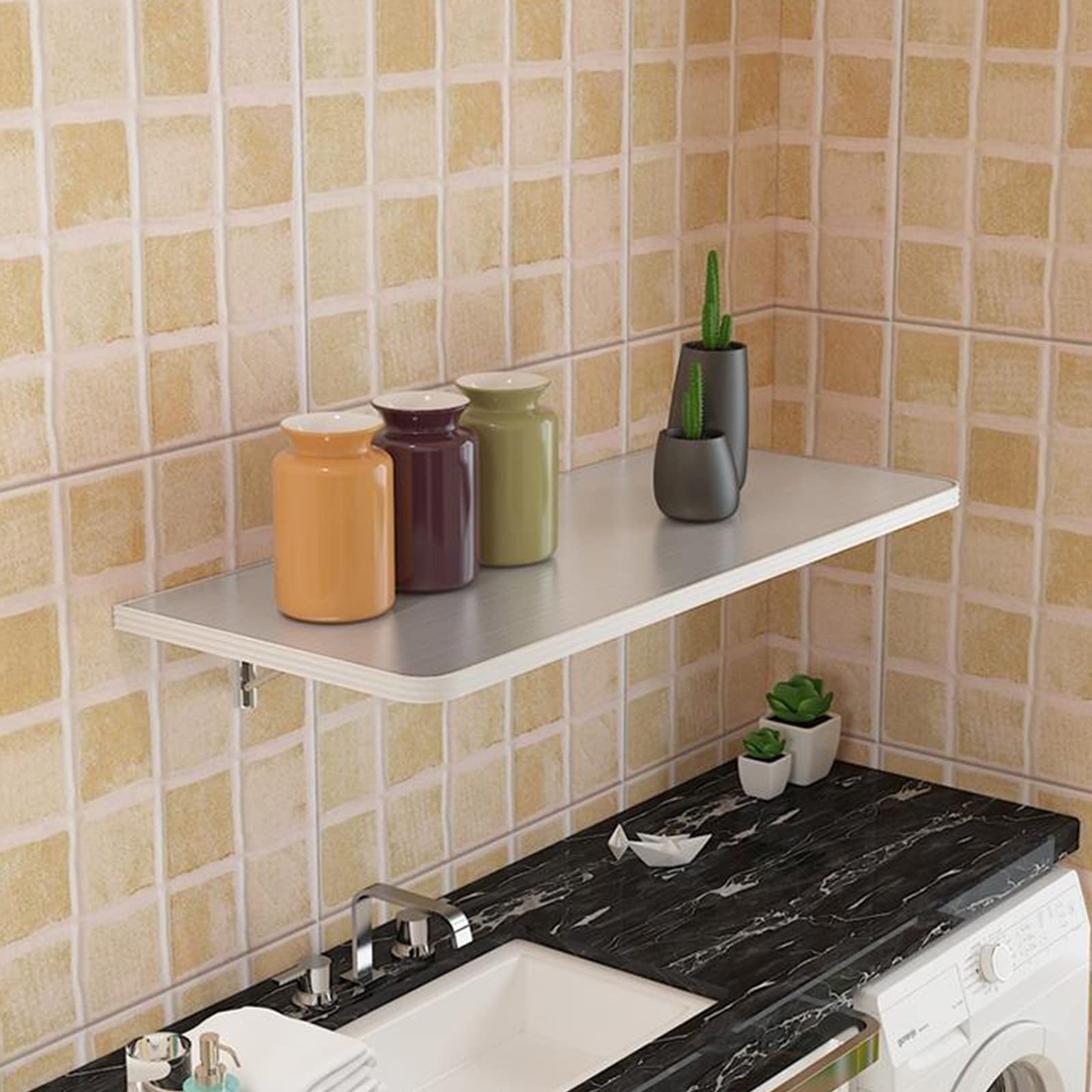 Bureau mural rabattable JATIBOSH pour cuisine et petit studio urbain