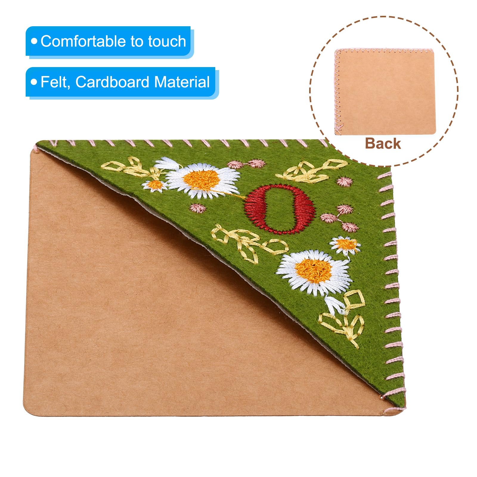 PATIKIL Personalized Embroidered Corner Bookmark - Image 3
