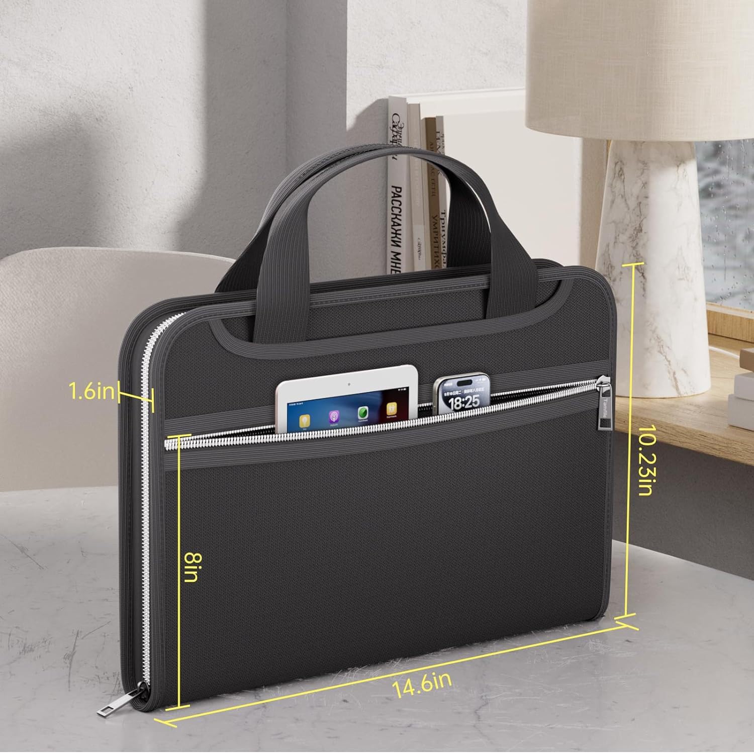 Fireproof Document Box, 13 Pockets A4 Fireproof Expanding File Folder, Certificate Folder - Image 2