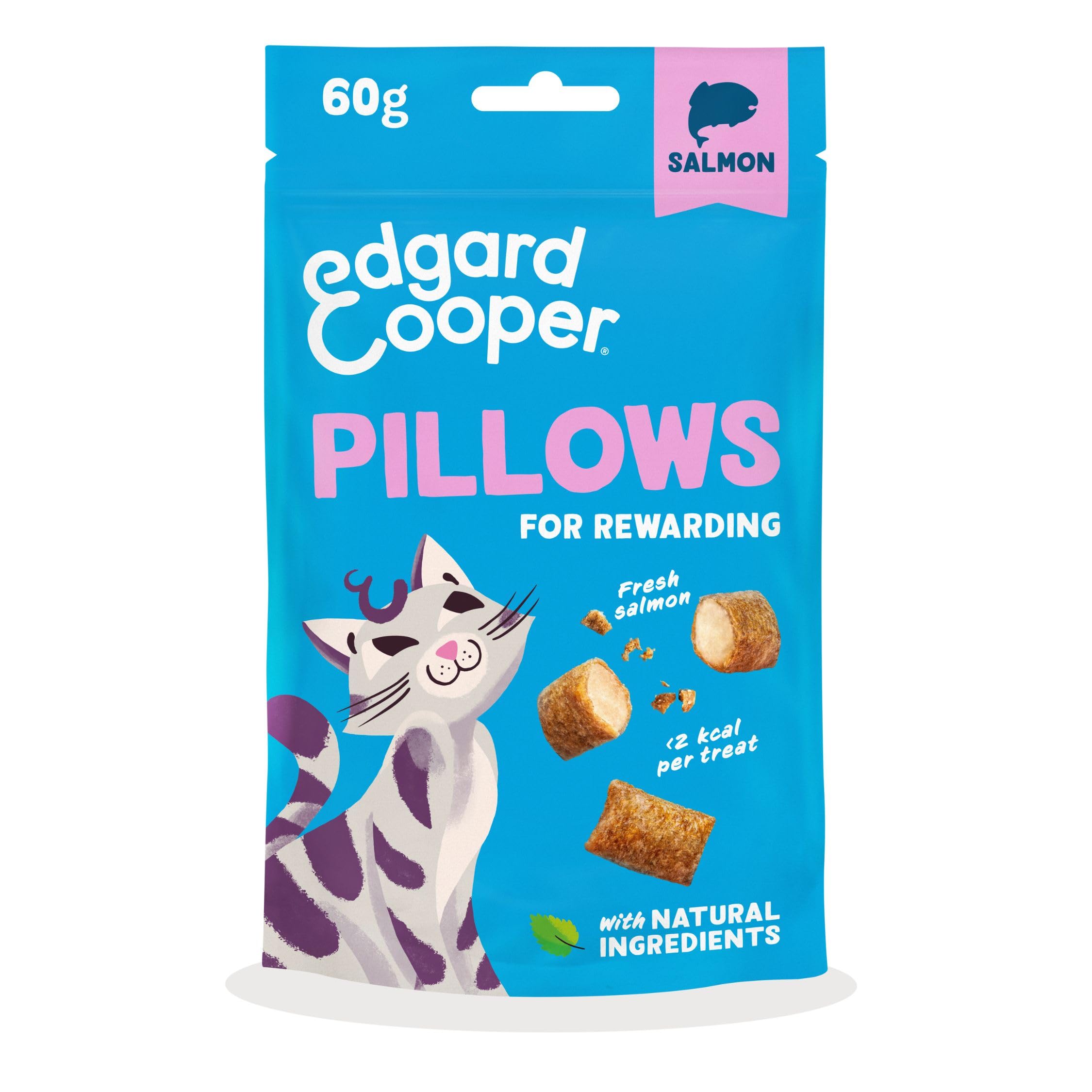 Edgard And Cooper Pillows Cat Treats - Salmon 60G