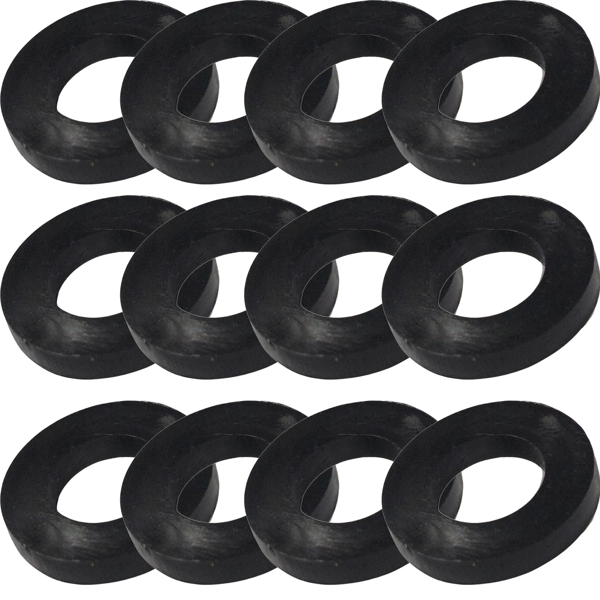 M3 x 3mm Black Nylon Spacers Standoff Washers, Pack of 12 – Cylindrical Insulating Plastic Bushing for PCB, Electronics, Motherboard, Robotics & DIY — image 1