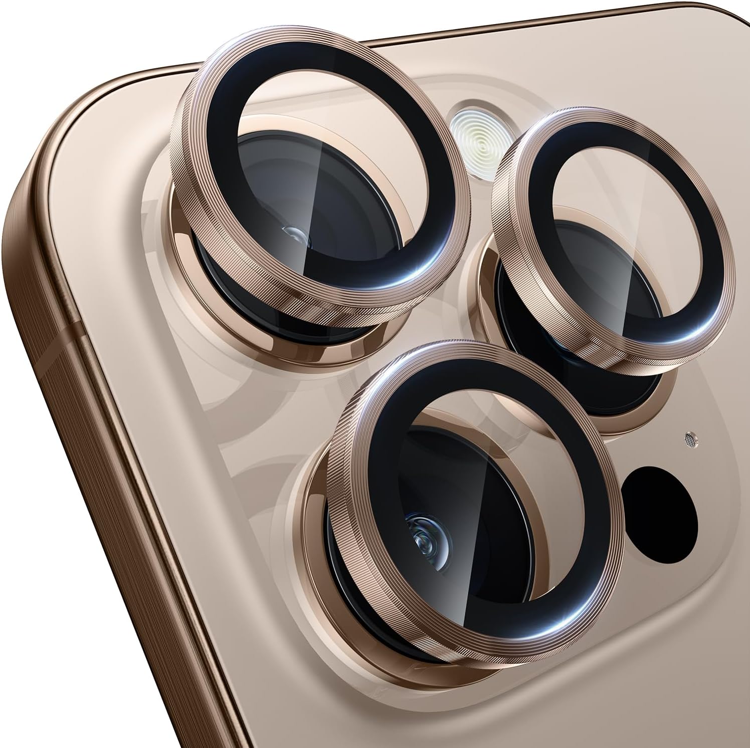 Protezione Fotocamera WSKEN In Vetro Metallico Per IPhone 15 Pro/Max - 9H Antigraffio HD (Nero)