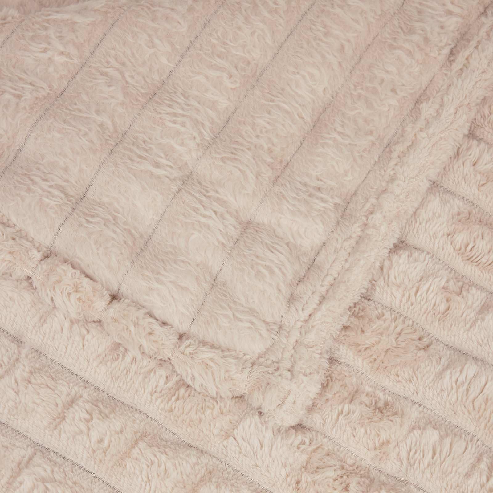 Manta de forro polar beige de 150 x 130 cm, manta ligera para sofá y cama, manta versátil para salón y colcha, color crema con tacto suave