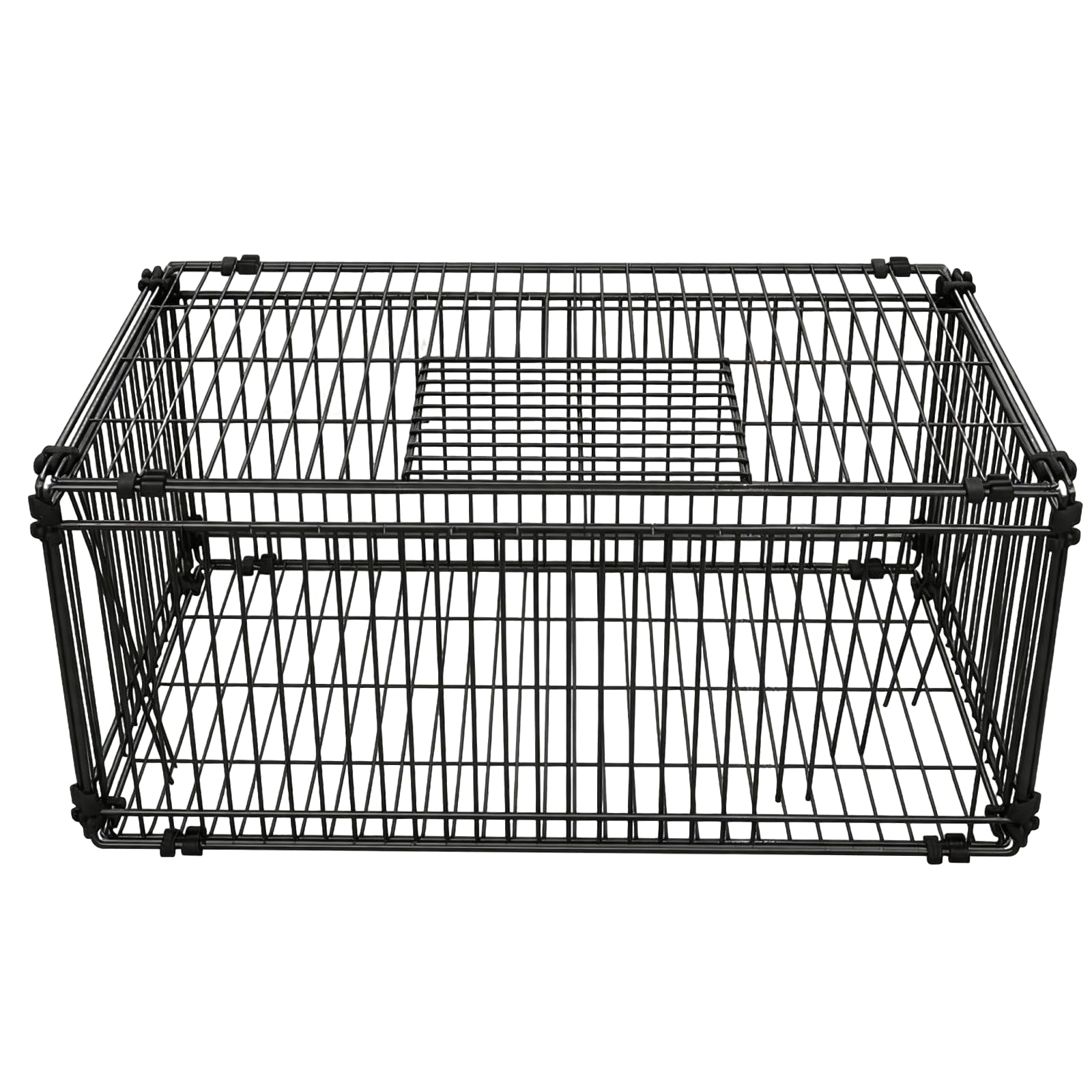 Gabbia Per Piccioni Pieghevole, Gabbia Per Uccelli Colombaia In Metallo Gabbias Per Piccoli Animali Con 4 Ingressi Unidirezionali E Botola Sul Tetto Per Giardino Balcone Cortile 60x40x26 Cm