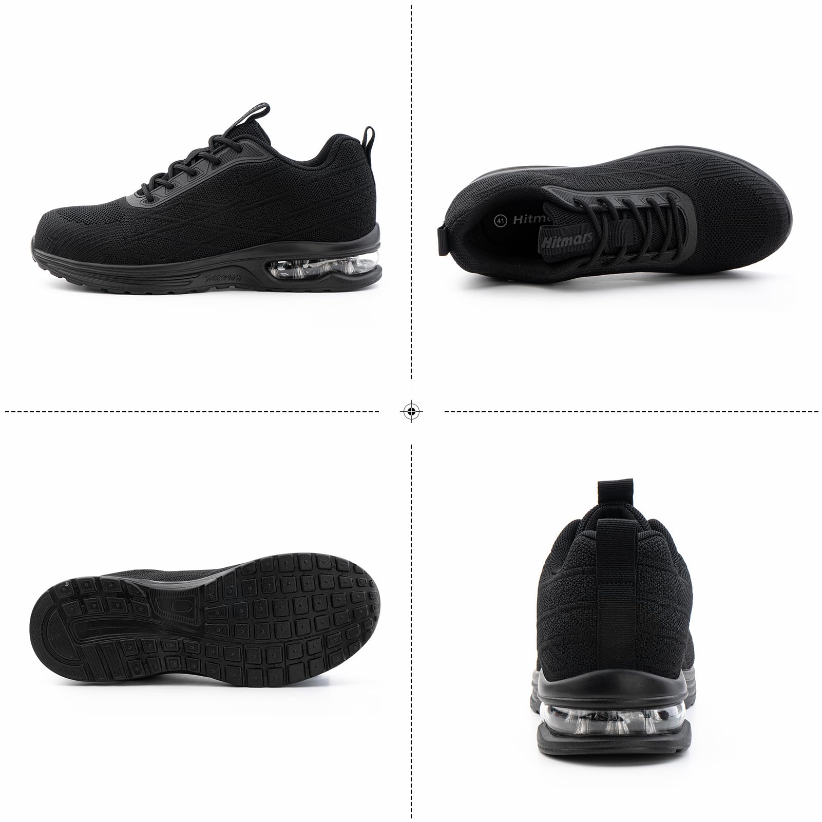 Hitmars Scarpe Antinfortunistiche Uomo Donna con Punta in Acciaio GR.36-48