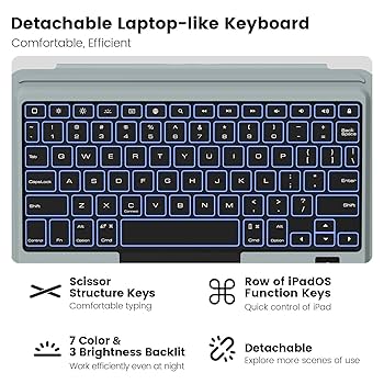 iPadアクセサリー Nillkin iPad Keyboard Case Amazon.com: Nillkin iPad 9th Generation (10.2