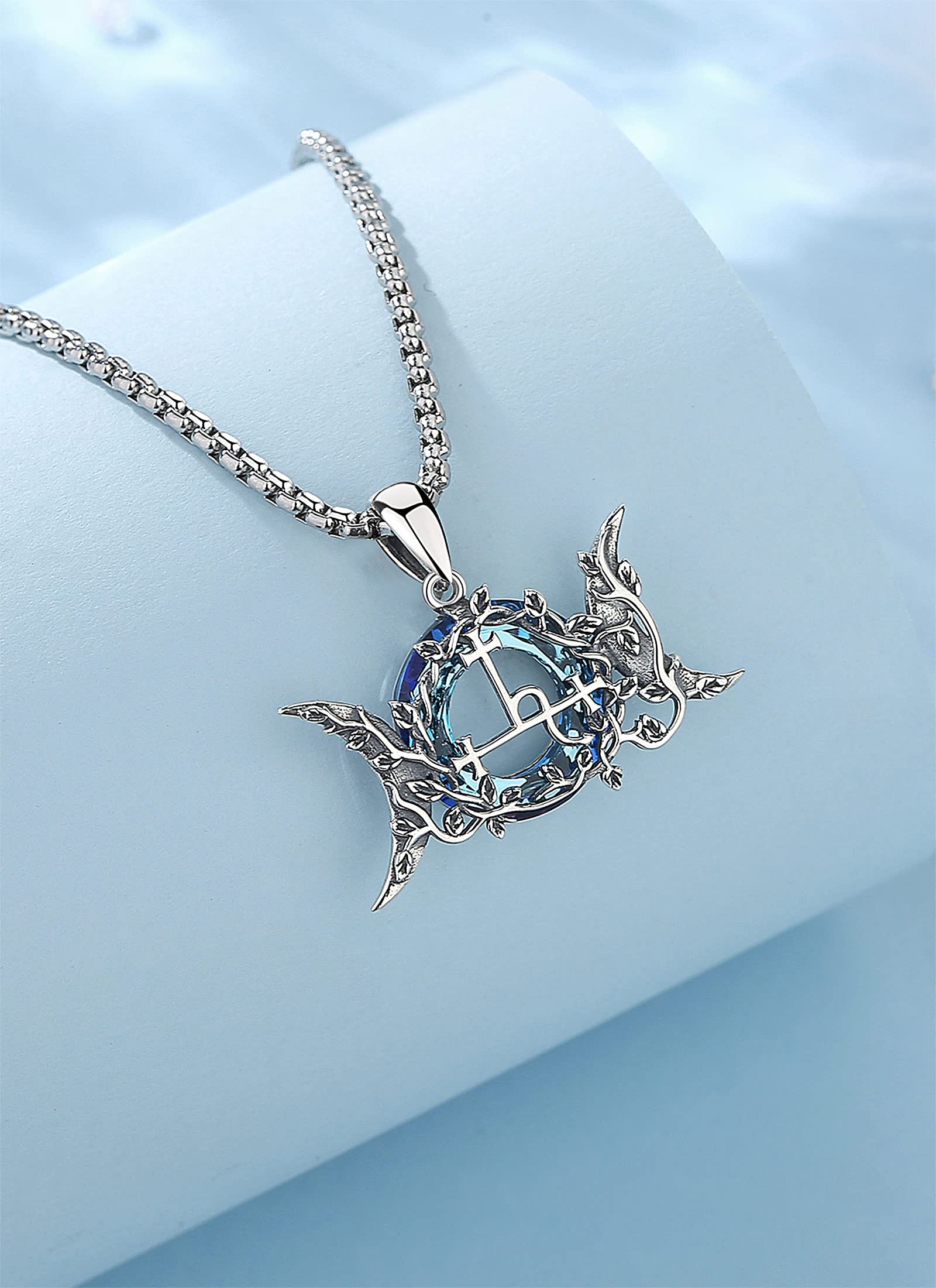 CELESTIA Sigillo di Lilith Ciondolo Donna Collana Argento 925 Strega Streghe Stregoneria Gioielli Wicca Pagano Esoterismo Regali Donne Amuleto