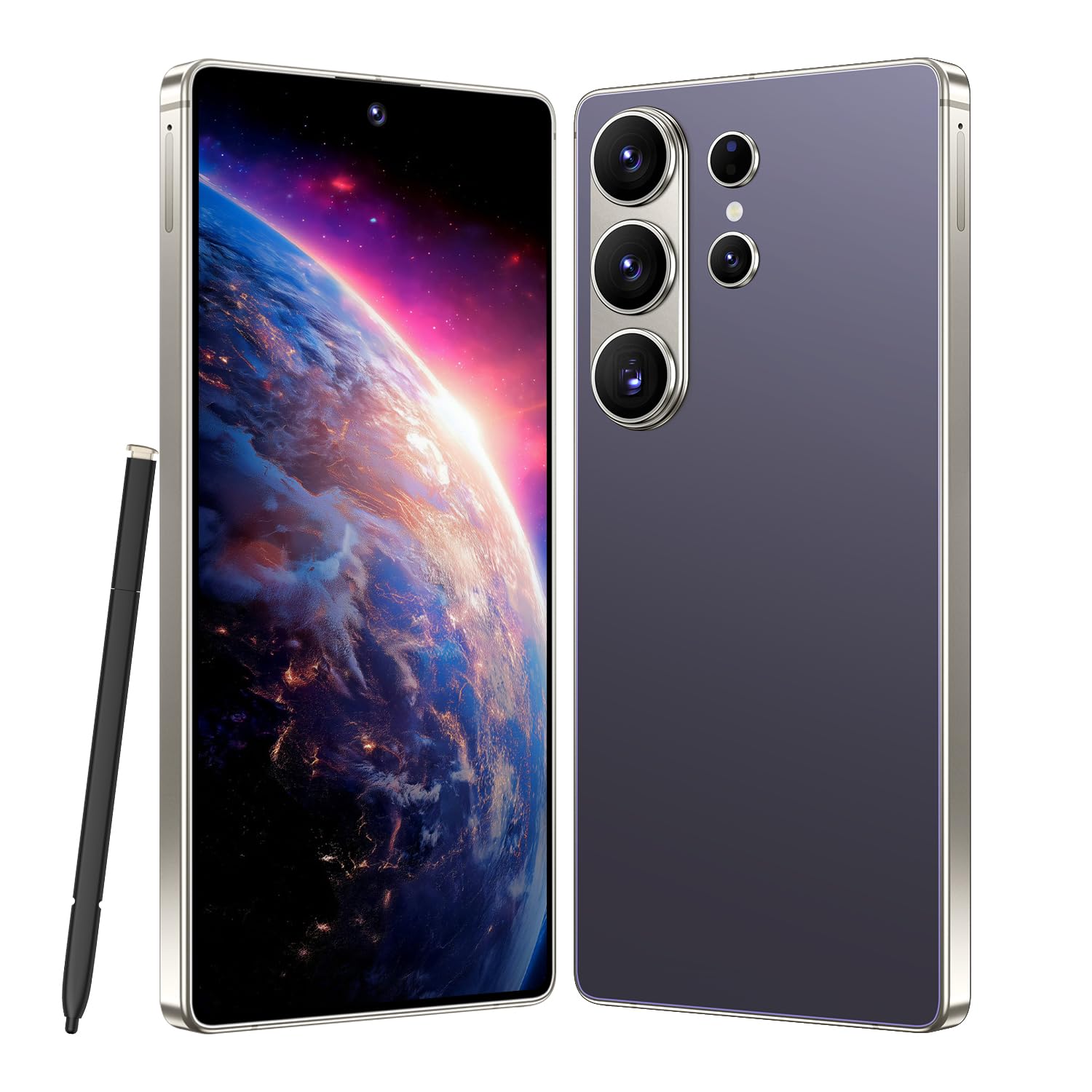I26 Ultra Unlocked Smartphone,6.99" HD+ Display,Built in Pen,16+512GB Unlocked Phone,Snapdragon 8 Gen4,7000mAh Dual Speakers 5G/Face ID/Fingerprint Lock/Dual SIM/GPS(Gray) — view 16