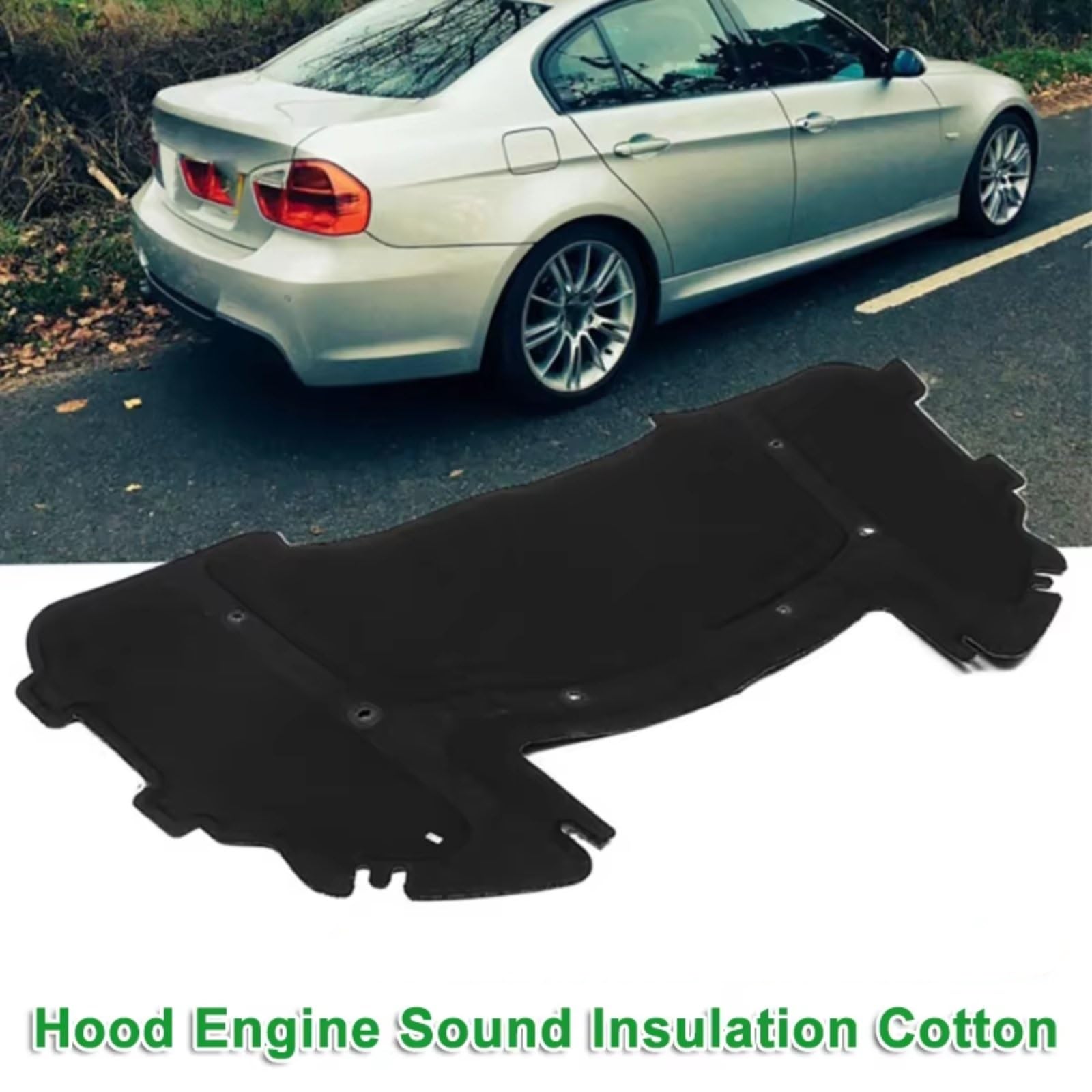 Dämmung Haube Vorne Motorhaube Isolierung Pad Wärme Sound Baumwolle Schallschutz Matte Abdeckung Schaum Feuerfest Kompatibel Mit Für E90