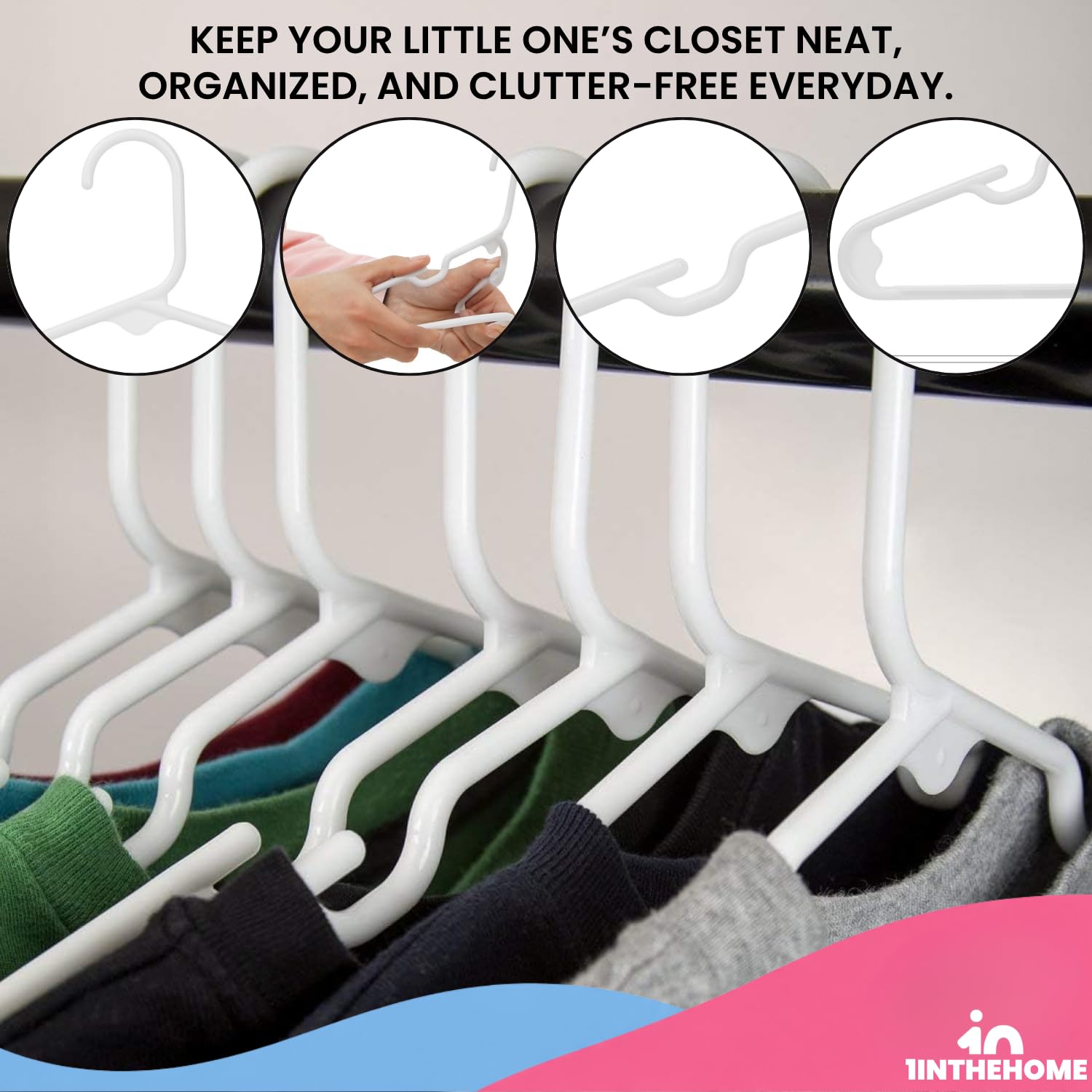 Perchas de guardería 30 unidades para bebé, niños, niños, niños