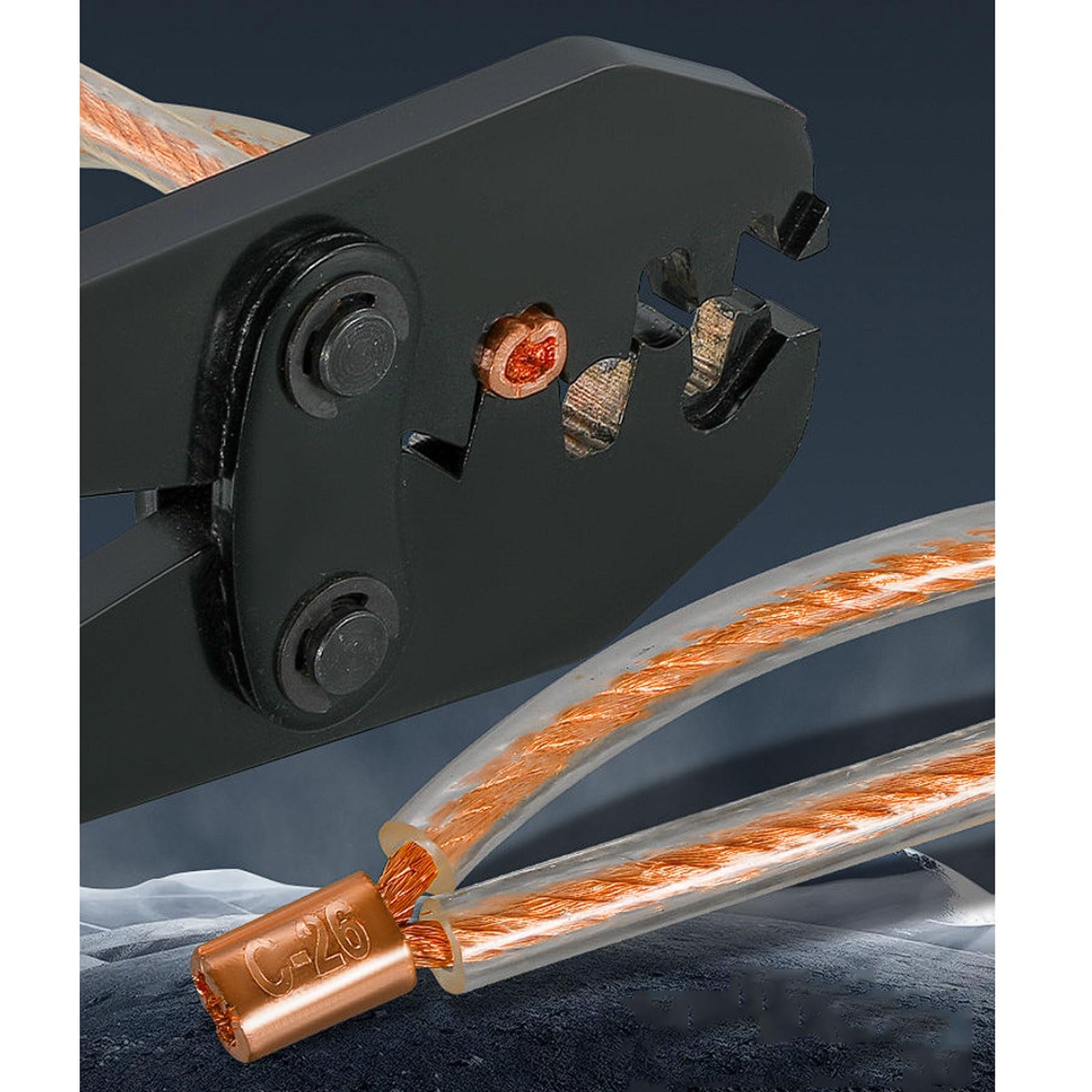 Abrazaderas de derivación cobre tipo C Serie CCT, kit conector cable a tope y paralelo conexión rápida, 16 tamaños hasta 700 mm² Regleta de conexión(CCT-700 1 piece)