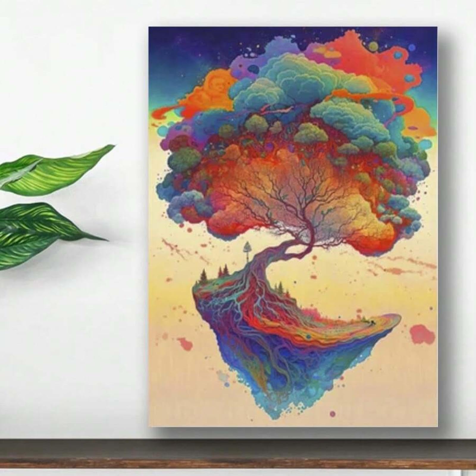 Impression sur toile arbre abstrait pour raviver un salon terne - 8