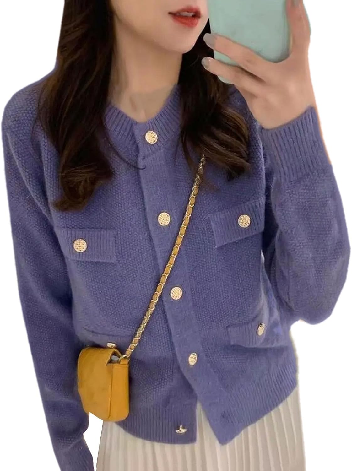 Women's Office Short Cardigan Stretch Knitted Jacket