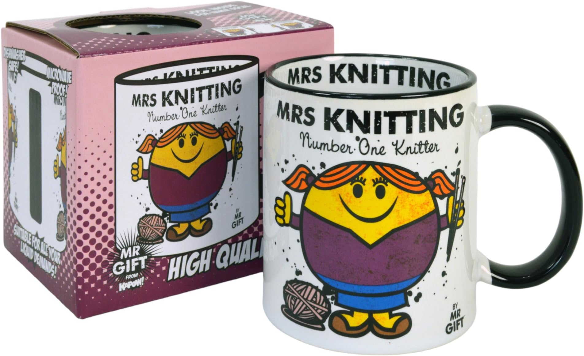 Boxer Gifts Keeps Me from Unraveling Novelty Knitting Gift Mug For