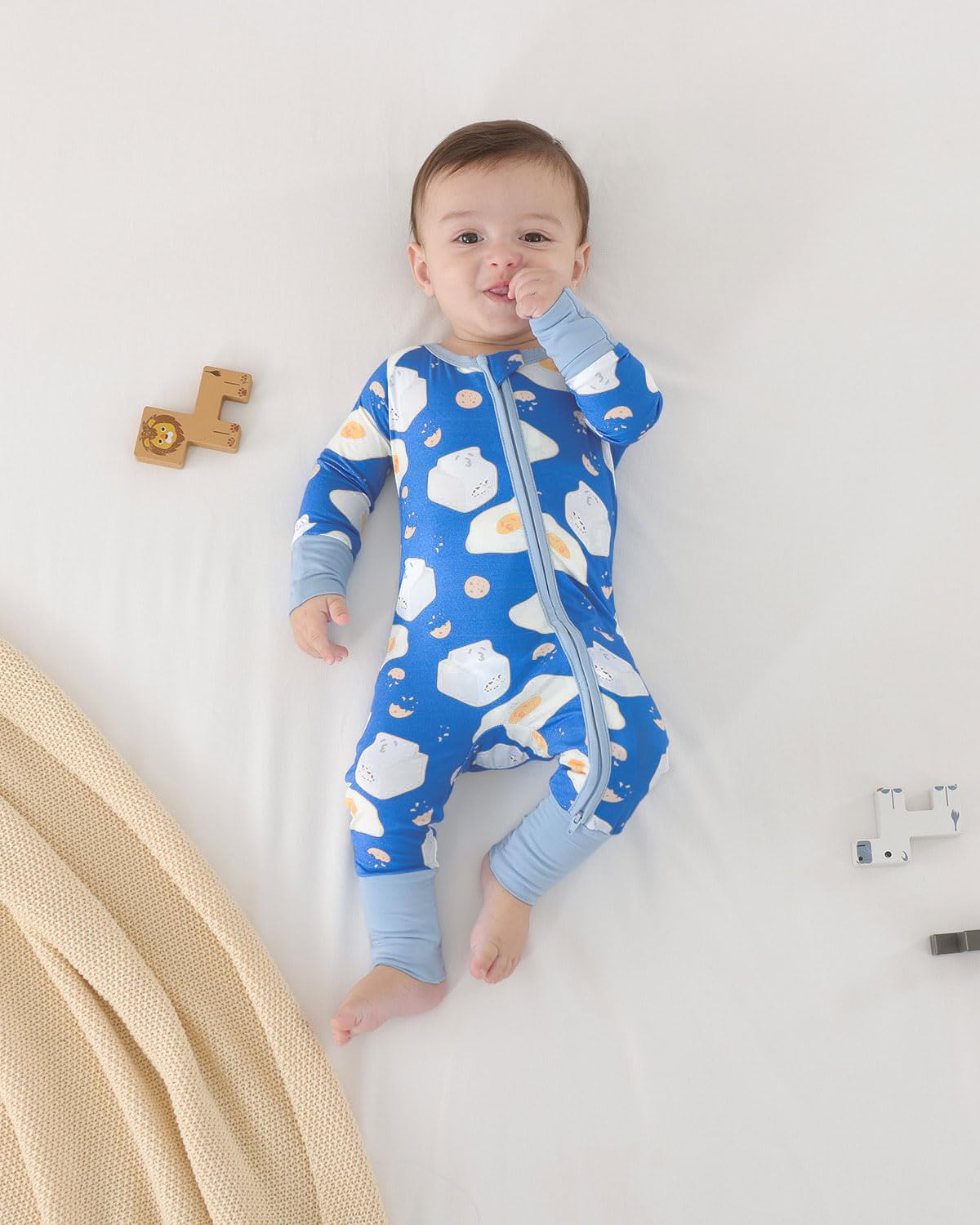 GUISBY Baby Boys' Pajamas Sleep N Play, Baby Clothes, Long Sleeve, Footless,Newborn-2T - Image 6