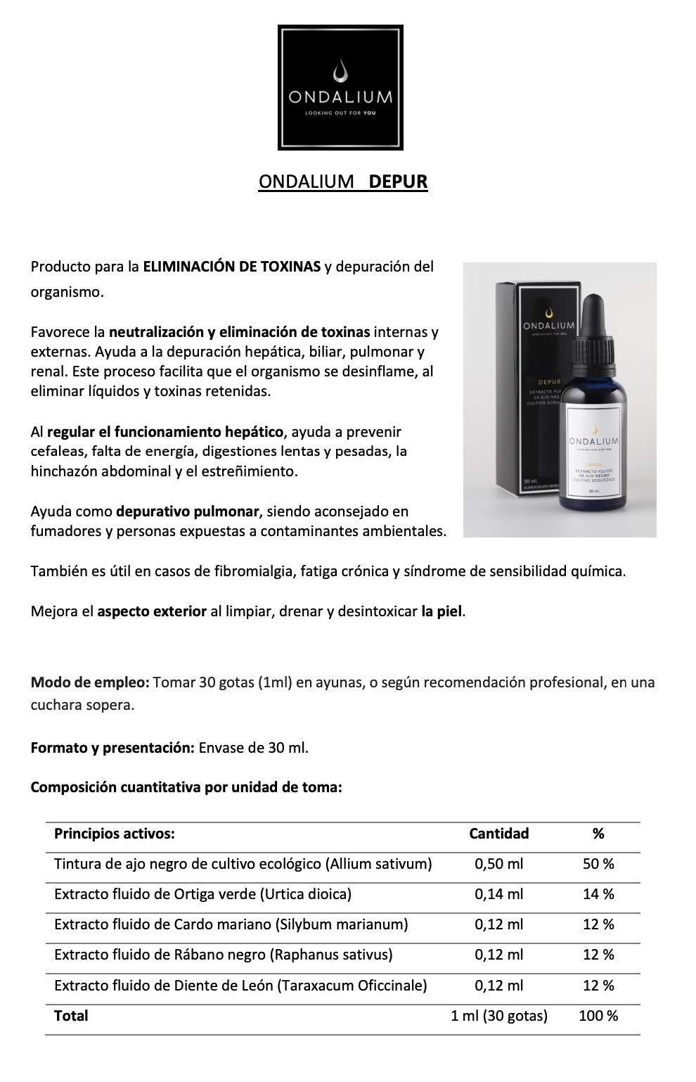 DEPUR de Ajo Negro Ecológico| Extracto Depurativo en Gotas (30 ml, 1 mes) – Producto Natural para la Eliminación de Toxinas y el Bienestar General