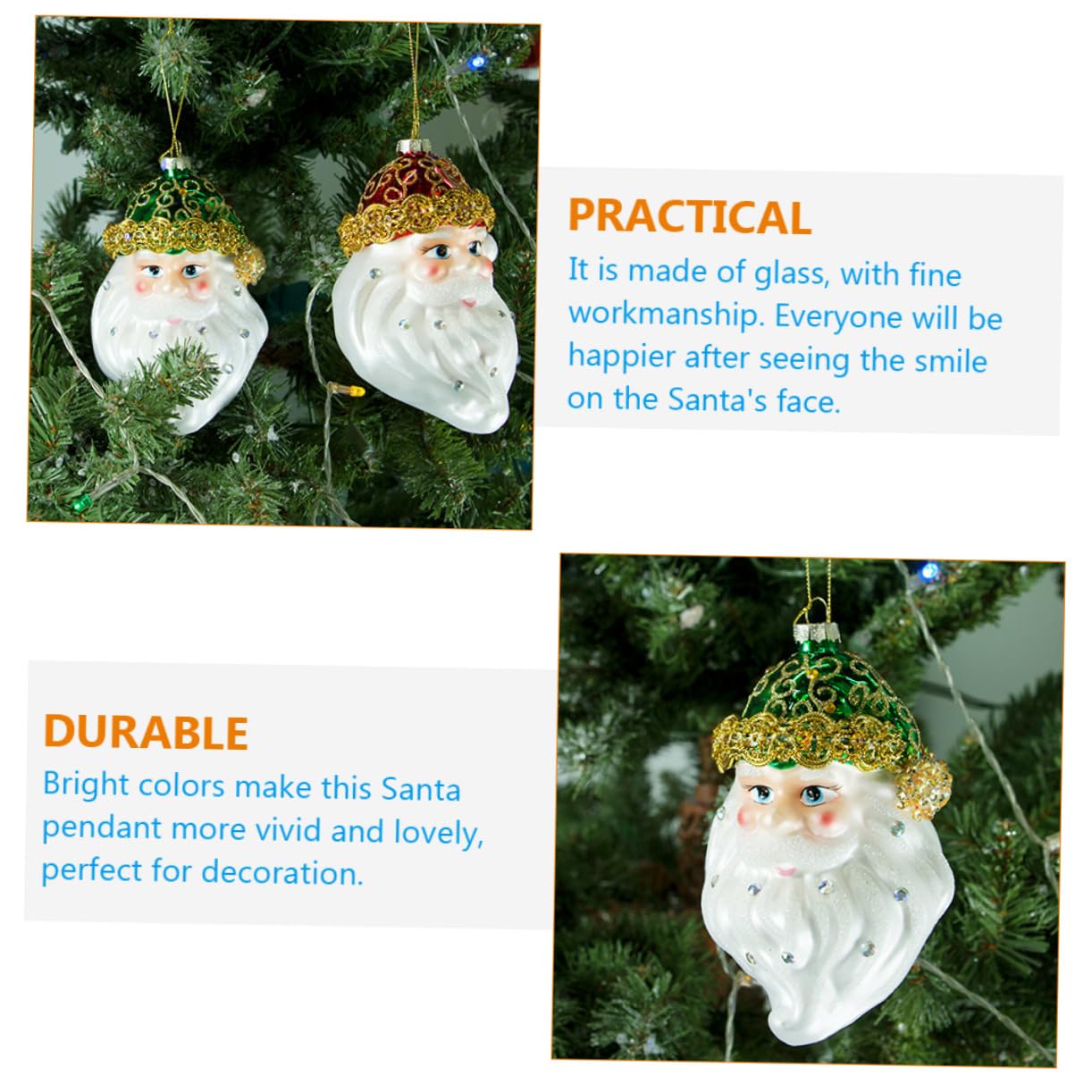 TOPBATHY 8 Pz ornamenti di babbo natale angeli natalizi angioletti natalizi decorazioni natalizie di babbo natale decorazione dell'albero di natale decorazioni casa forniture natalizie