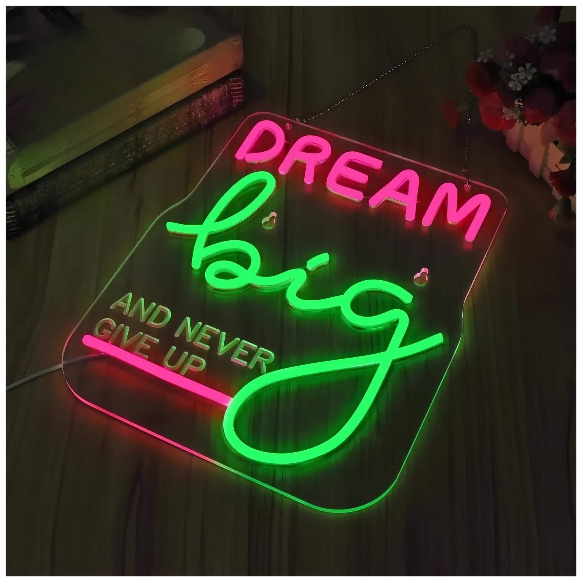 XENITE Luces Art Decoration Christmas Letrero De Neón Inspirador Para Decoración De Pared. Letrero Regulable Para Arte Mural. Ideal Para Oficina, Dormitorio, Gimnasio 35.5x30.4cm