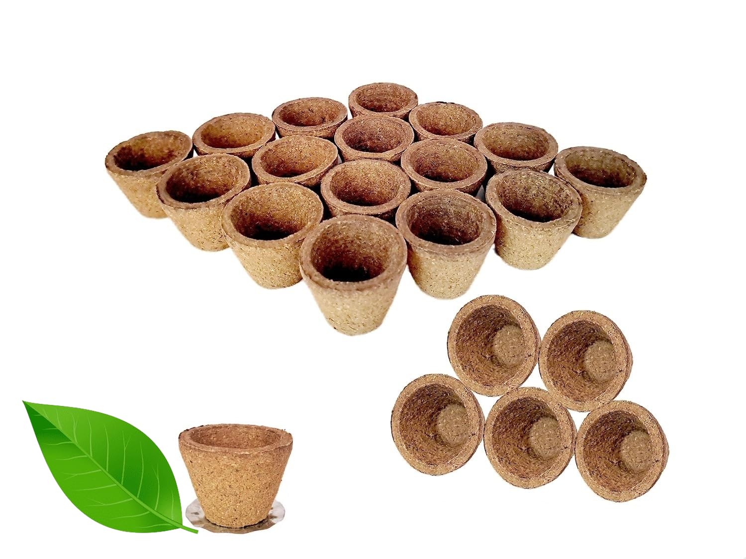 Organic Desi Gir Wood Cow Dung Empty Sambrani Dhoop Cups | Hawan Cups | Natural Loban Dhoop Cup | Dhoop Cones Ideal for Pooja, Havan, Home and Festivals (50 pcs)-image-6
