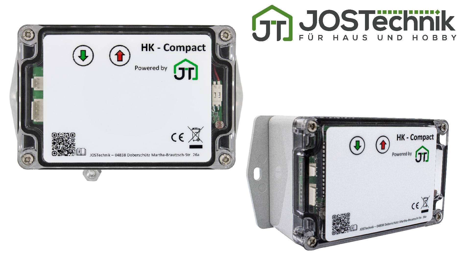 JOSTechnik - HK-Compact 420x370 Rahmengerät; HK-C-RB Hühnerklappe mit Lichtsensor und Selbstverriegelung 12V; automatische Hühnertür; Dämmerungsgesteuert in verschiedenen Klappengrößen (420x370)