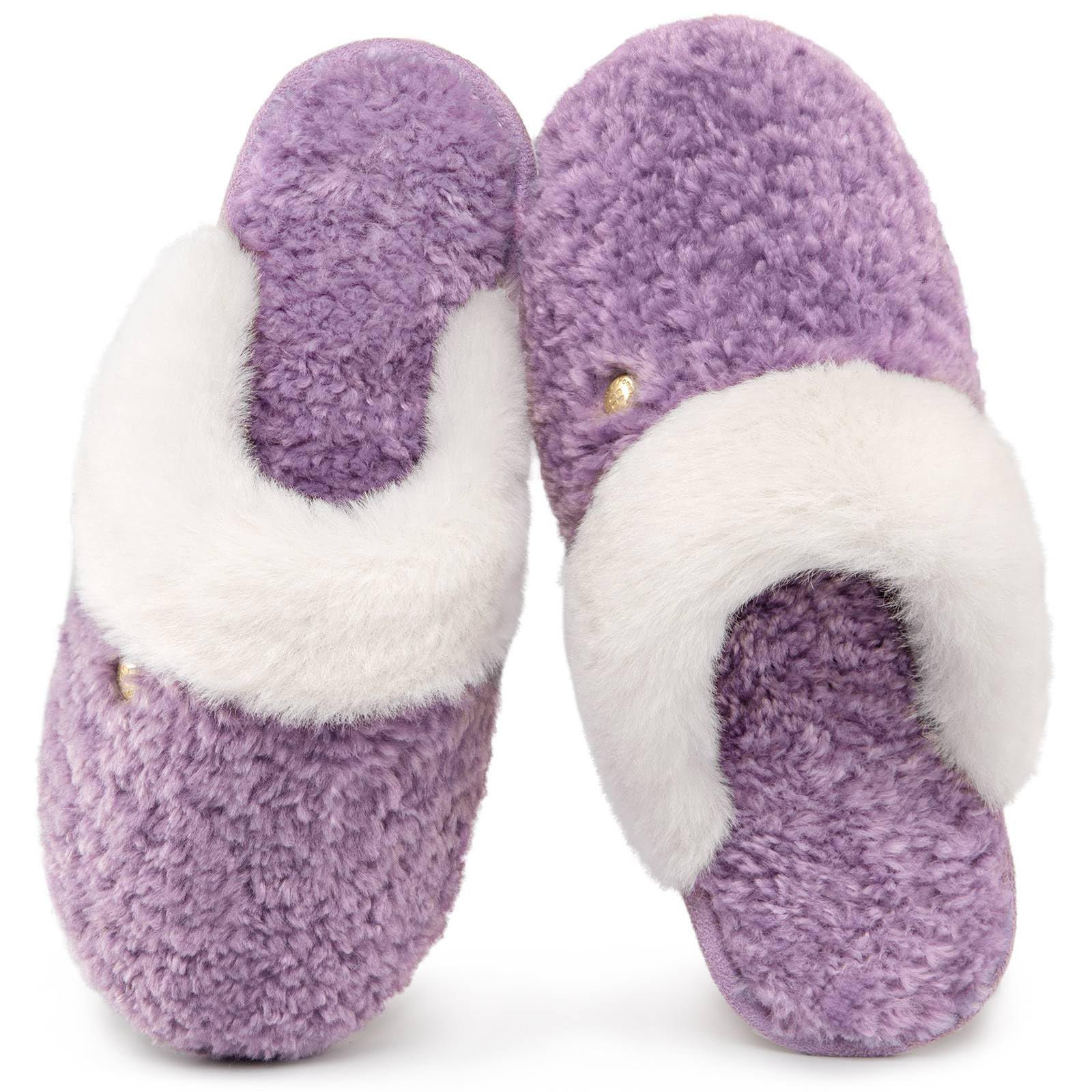 HomeTop Pantofole da donna in Finta Alpaca Caldo Morbido Comode Camera da letto Interno Scarpe da casa