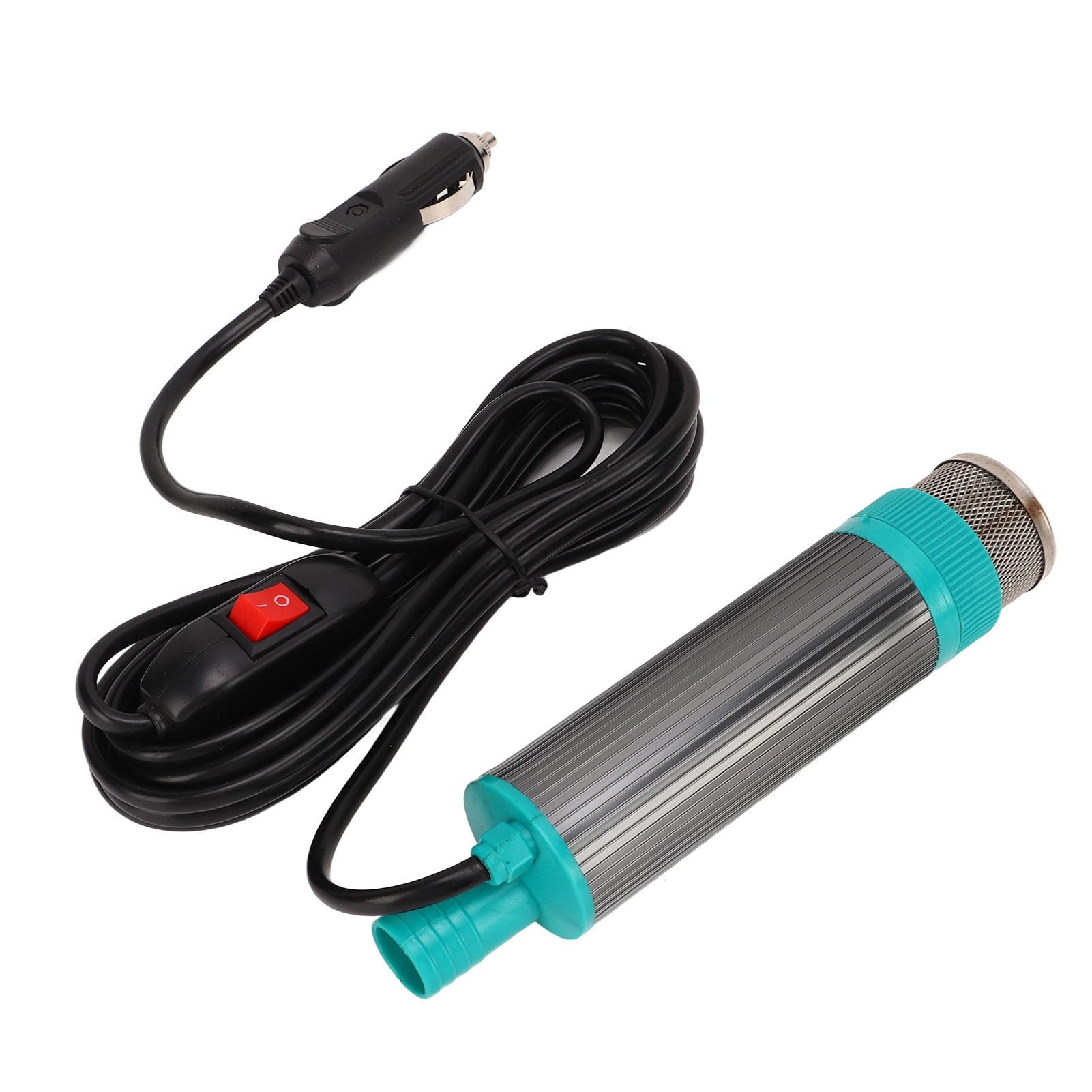 Aramox 12V Pompa Elettrica Portatile per Estrattore di Acqua e Olio con Cavo 5 M Pompa di Trasferimento del Carburante per Acqua e Carburante Cherosene per Rimorchio