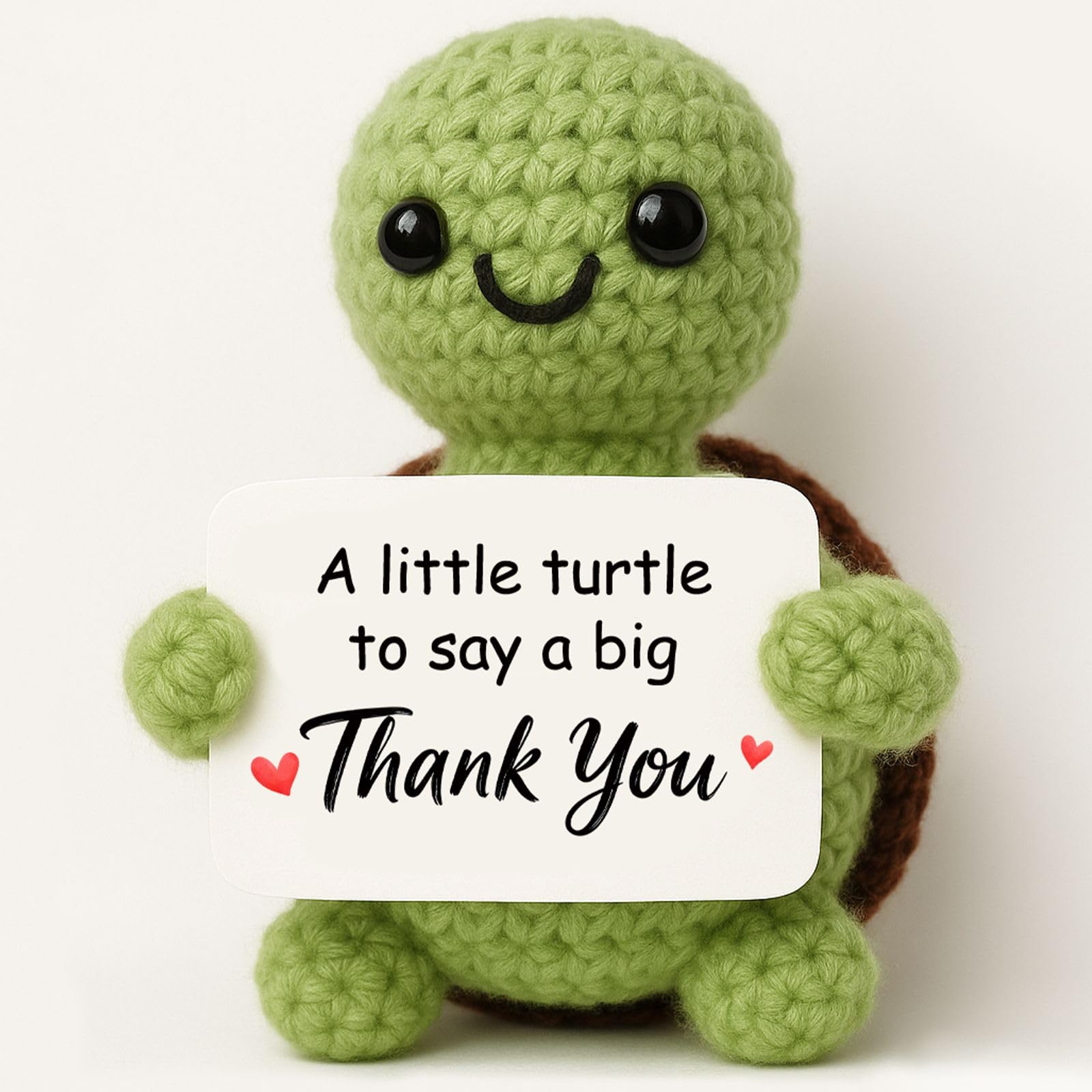 Tixlux Thank You Gifts for Teachers Women Men, Teachers Gifts, Handmade Crochet Positive Turtle, Good Luck | Emotional Support | Birthday | Appreciation Present for Coworker Staff — image 1