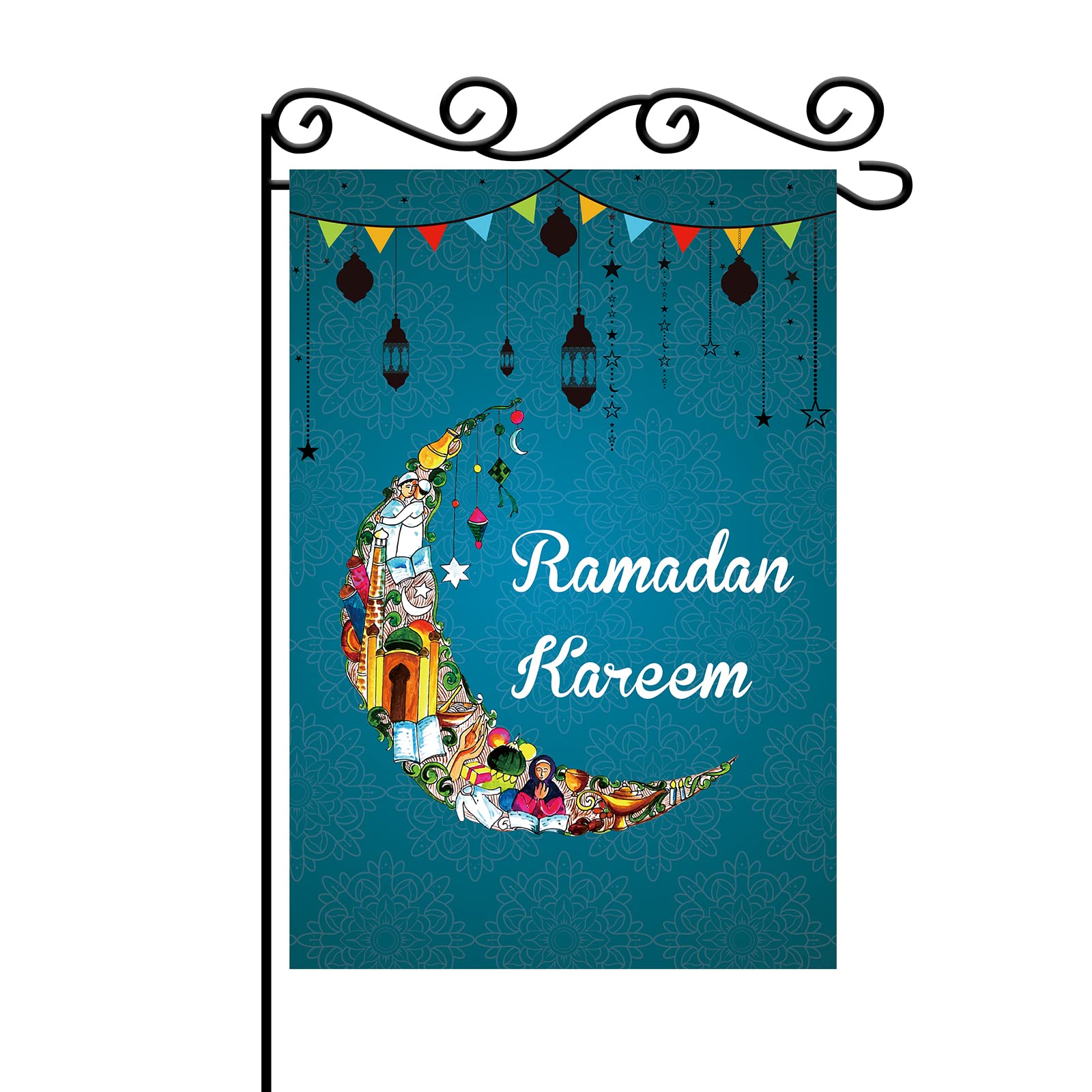 Amazon.com : MEFENG Ramadan Kareem Garden Flag -Umrah Mubarak  Decor-Religious Faith Hope Grace Peace Dove Christian Religion Easter House  Decoration Banner-Holiday Vertical Double Sized Yard Outdoor Decoration-12  x 18 Inch : Patio,