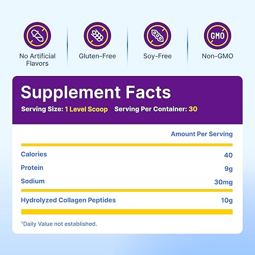 Miniatura 5 de InnovixLabs Péptidos de colágeno en polvo, sin sabor, proteína de colágeno hidrolizada tipo I y III  vital para la piel, el cabello, las uñas y las