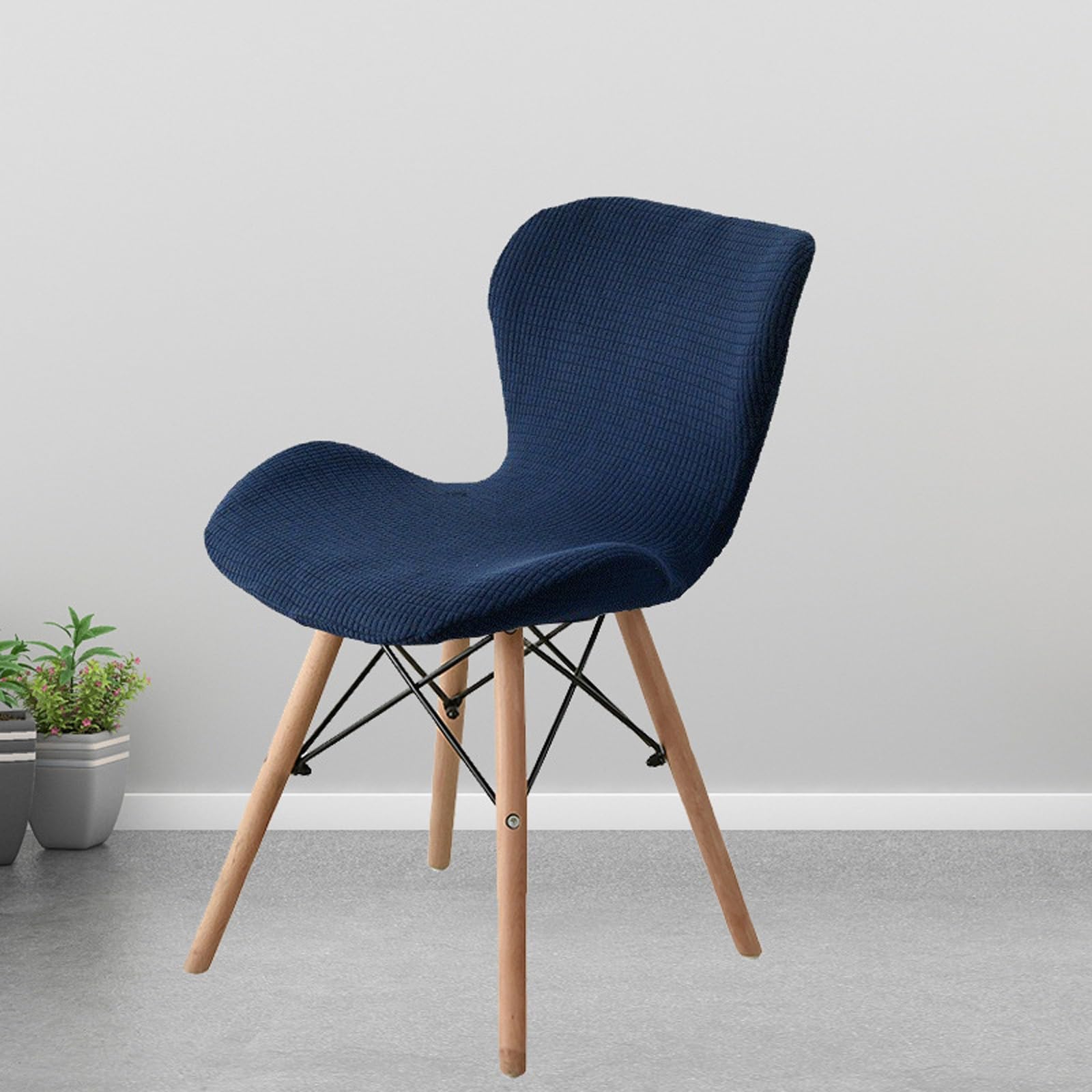 Housse chaise extensible à oreilles lavable et infroissable pour une protection totale