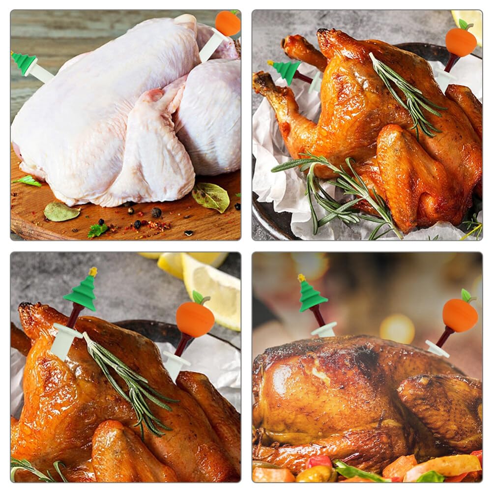 2pcs Baking Thermometer Oil Temperature Gauge Baking Temperature Indicator Barbecue Temp Testing Gauge Bimetallic Thermometers Barbecue Thermometers Oven BBQ Thermometer Grill Temp