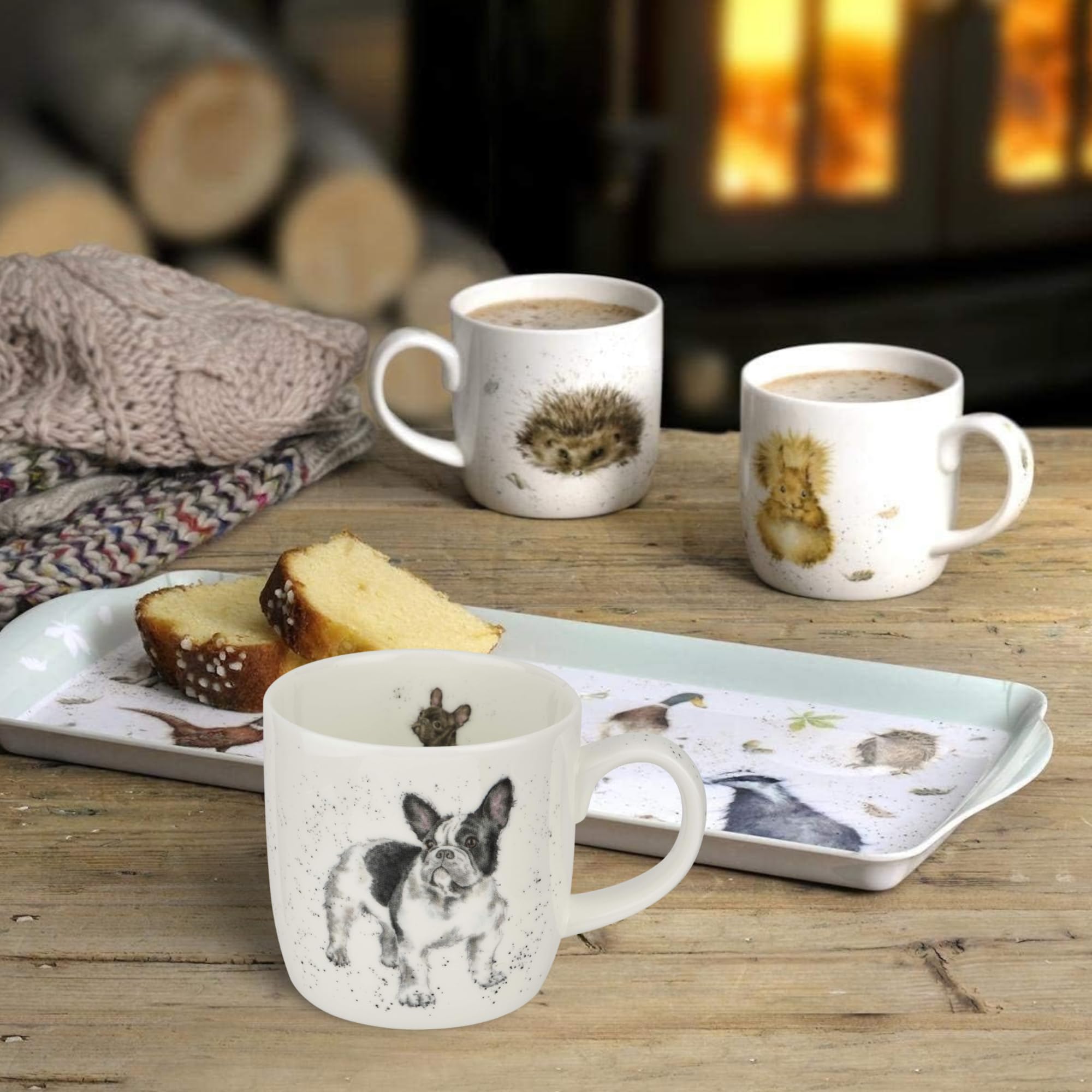 フランスアンティーク｜グラウラードッグ Wrendale Frenchie French Bulldog Mug : Amazon.co.uk: Home & Kitchen