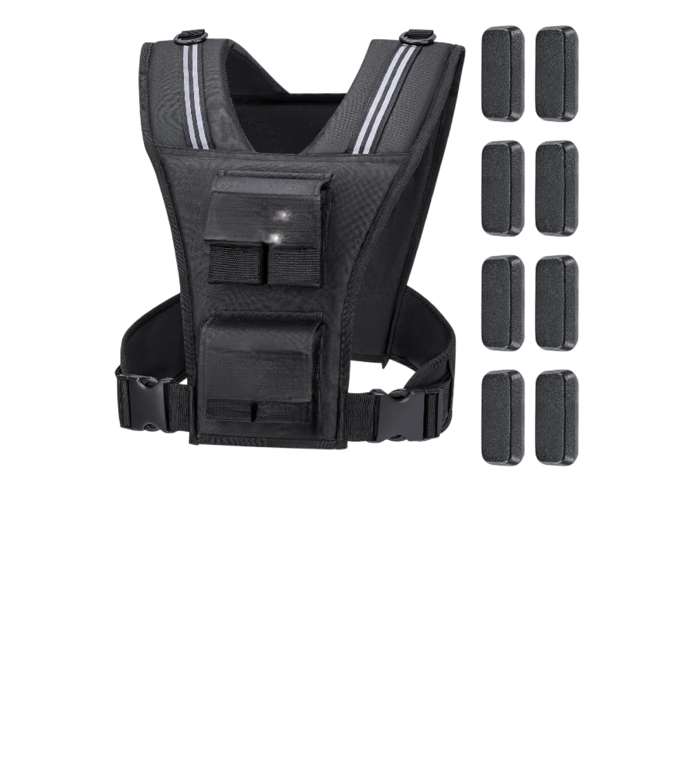 for Adjustable Weighted Vest Men 20lbs 30lbs 40lbs Weights with Reflective