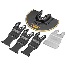 Kit de cuchillas para herramienta oscilante DEWALT, 5 piezas (DWA4216)
