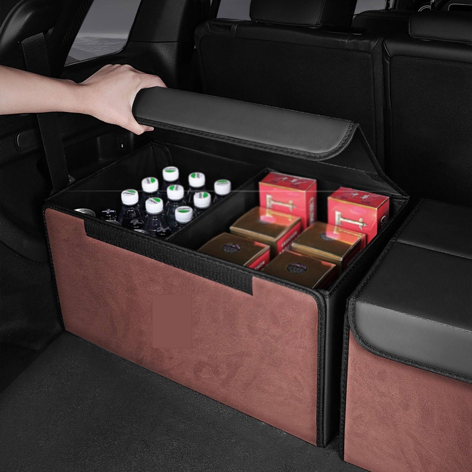 Auto kofferraum organizer für Volkswagen Golf Alltrack(2017-2020) Zubehör kofferraumtasche Maßgeschneiderte perfekt für Einkäufe,Werkzeuge,Camping-Ausrüstung