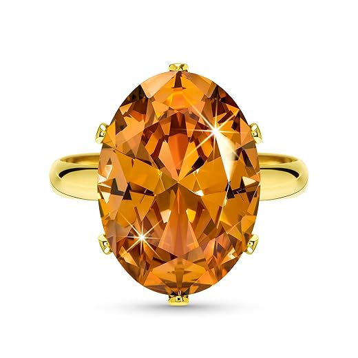 Linawe Anéis femininos de moissanita de imitação de diamante de zircônia cúbica, ouro 14K, ouro rosa/prata, anel grosso ajustável, bijuteria de strass para casamento e noivado