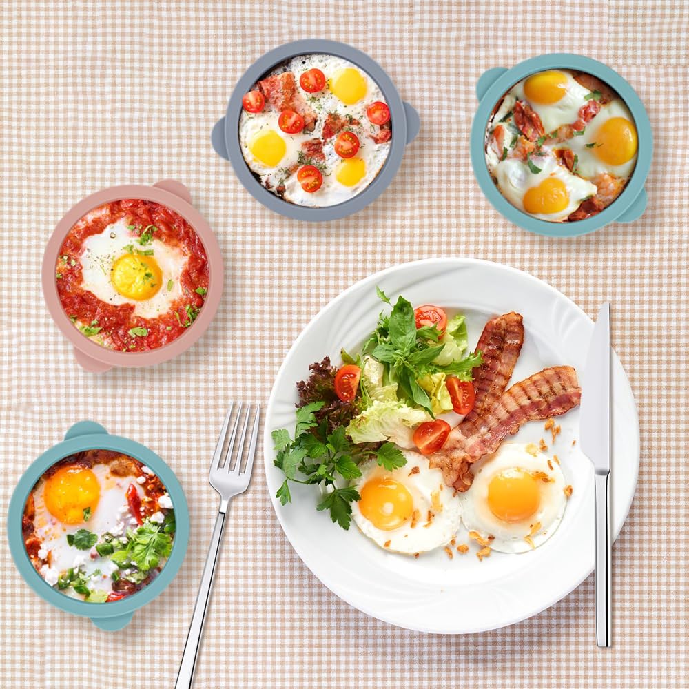 Moules à œufs/friteuse à Air En Silicone, Faciles à Nettoyer