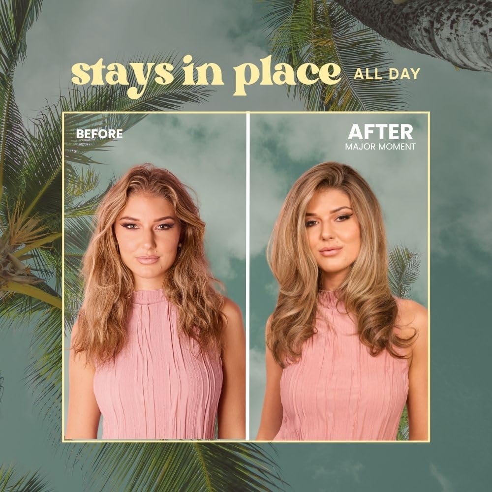 The Beachwaver Co. Major Moment Strong-Hold Hairspray - Travel Size (1.4 Oz) | Extra-Strength Vegan Hairspray For Long-Lasting Styles w/Brushable Finish - Removes Frizz & Locks In Style