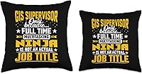 Vista 3 de Título del puesto de supervisor de SIG - Almohada divertida para director de GIS