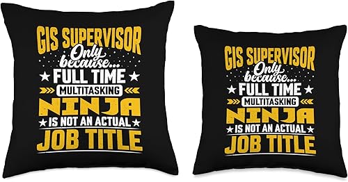 Miniatura 3 de Título del puesto de supervisor de SIG - Almohada divertida para director de GIS