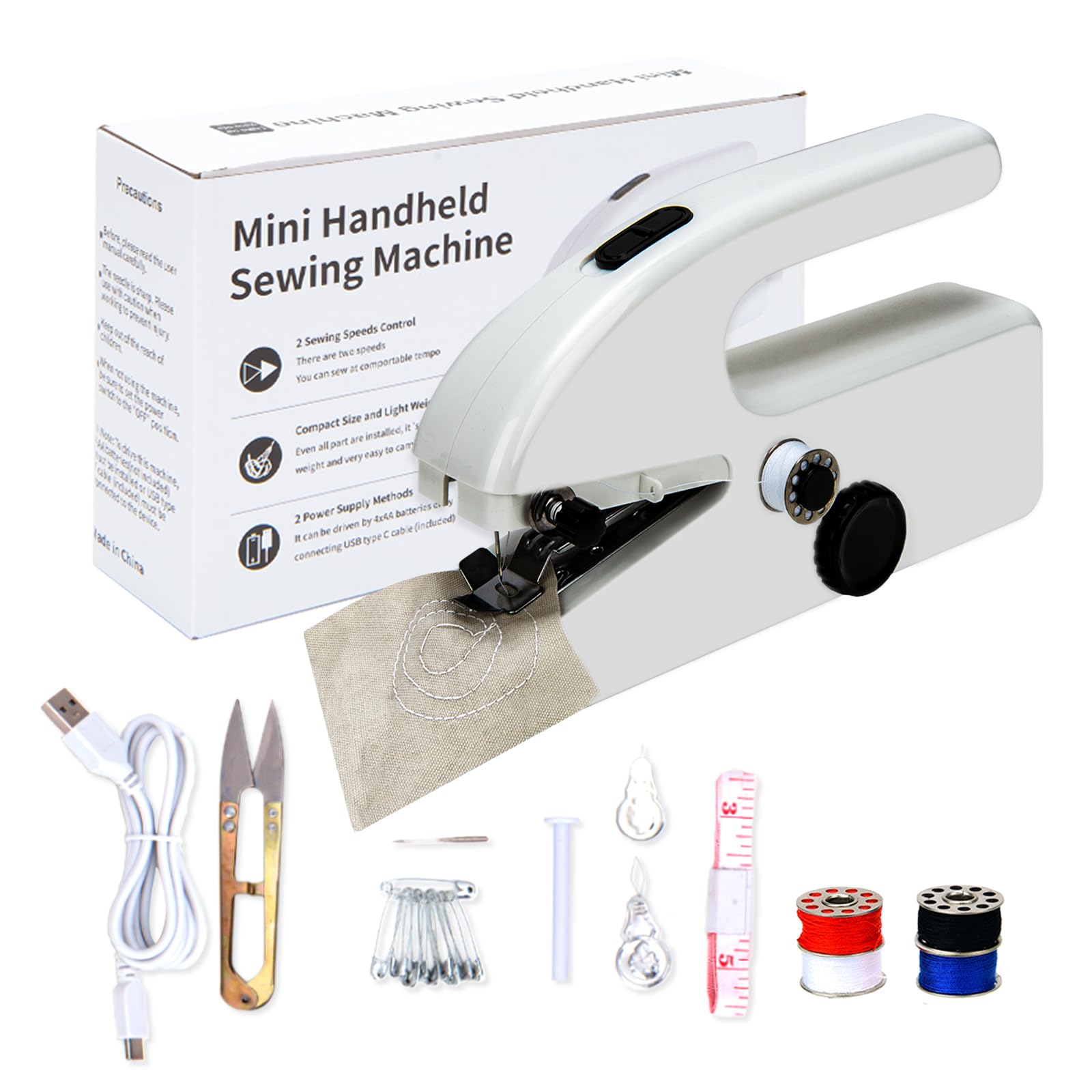 Handnaaimachine, mini-naaimachine, draagbare naaimachine, grote doe-het