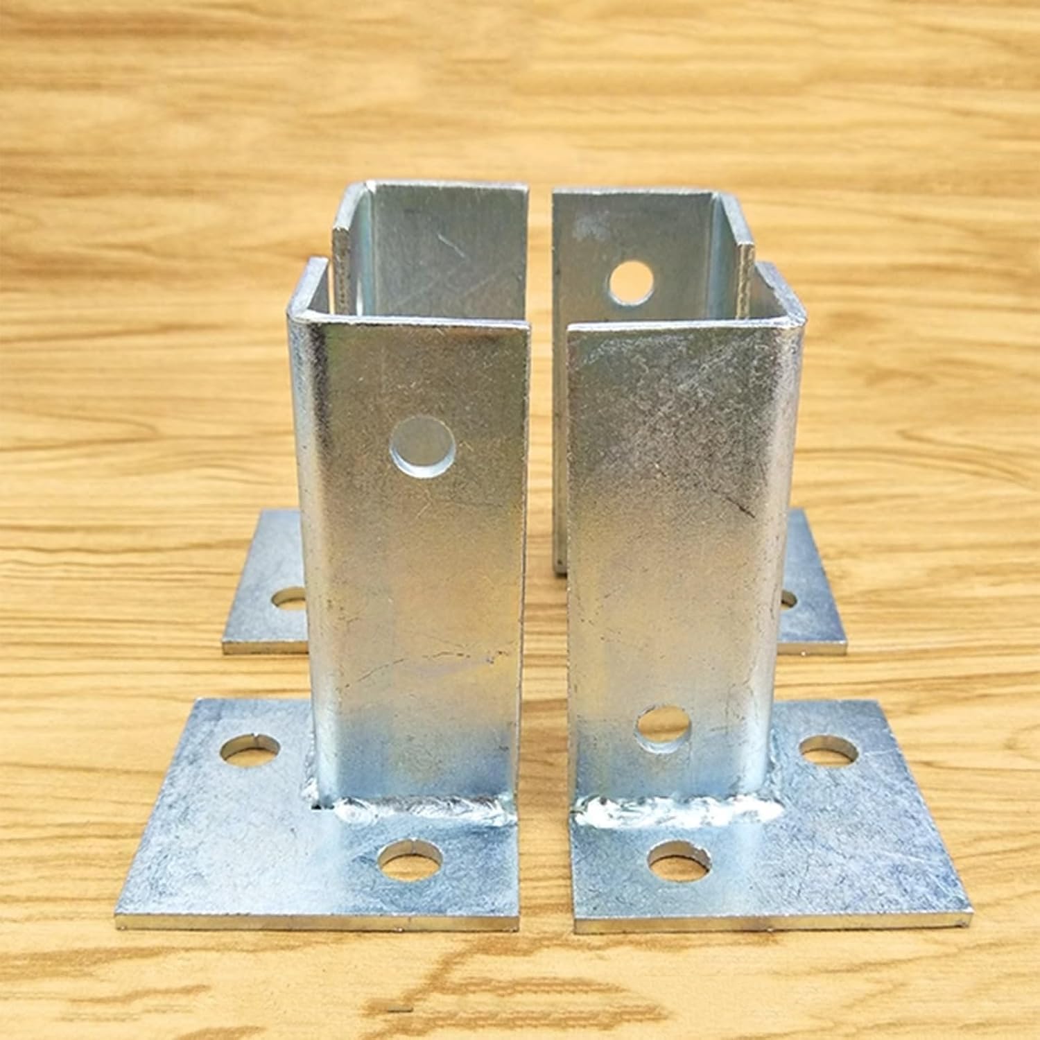 Heavy Duty Adjustable Fence Post Holder/Support Base